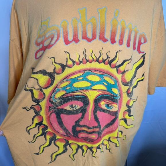 Sublime Sun Face Graphic Band Tee XXL 2023 Vintage Style Oversized T-Shirt - Picture 3 of 6